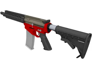 AR-15 3D Model preview