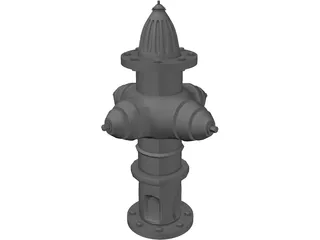 Fire Hydrant 3D Model preview