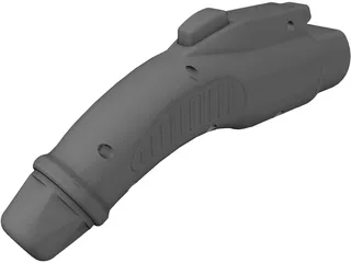 Electric Car Charging Plug 3D Model preview