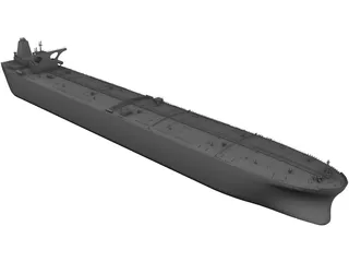 Oil Boat 3D Model preview