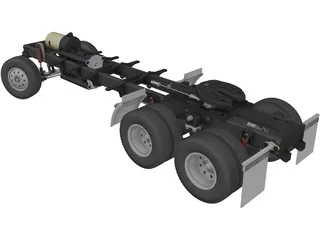 King Hauler Truck Chassis 3D Model preview