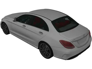 Mercedes-Benz C-Class (W205) (2018) 3D Model preview