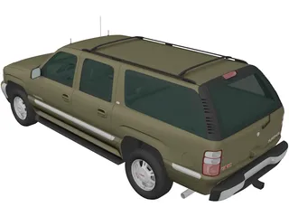 GMC Yukon XL (2000) 3D Model preview