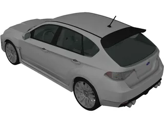 Subaru Impreza WRX Sti (2010) 3D Model preview