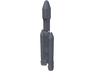 GSLV Mk III 3D Model preview