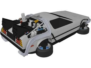 DeLorean DMC-12 3D Model preview