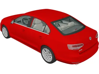 Volkswagen Jetta (2015) 3D Model preview