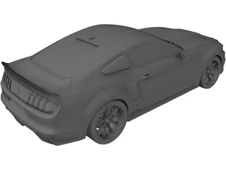 Ford Mustang GT500 Eleanor (2015) 3D Model preview