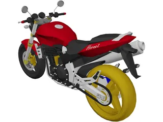 Honda Hornet CBF600 3D Model preview