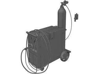MillerMatic 210 Mig Welder 3D Model preview