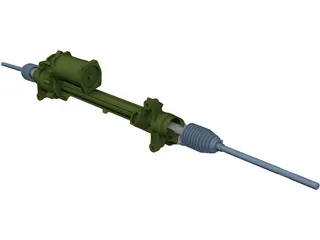 BMW X3 F25 Steering Rack 3D Model preview