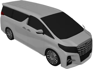 Toyota Alphard (2016) 3D Model preview