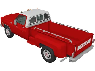 GMC Sierra Grande 454 (1979) 3D Model preview