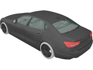 Maserati Quattroporte 3D Model preview