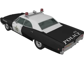 Buick Wildcat Police (1968) 3D Model preview