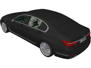 BMW 7-Series (2016) 3D Model preview