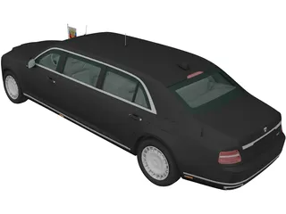 Aurus Senat (2018) 3D Model preview