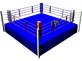 Boxing Ring 3D Model preview