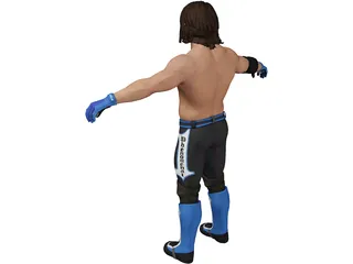 Aj Styles Fighter 3D Model preview