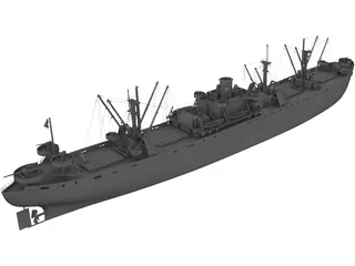 USS John W. Brown Liberty 3D Model preview