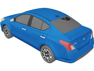 Nissan Versa Sedan (2015) 3D Model preview