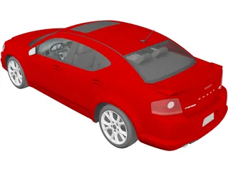 Dodge Avenger RT (2012) 3D Model preview