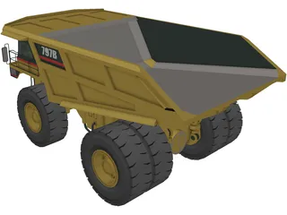 Caterpillar 797B 3D Model preview