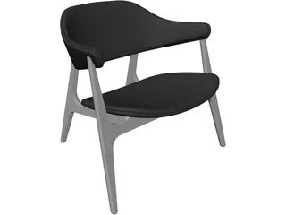 Span Lounge Chair 3D Model preview