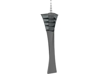 Airport Tower 3D Model preview