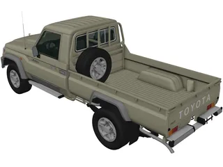 Toyota Land Cruiser [J79] (2007) 3D Model preview