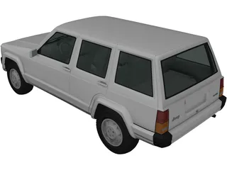 Jeep Cherokee XJ (2000) 3D Model preview