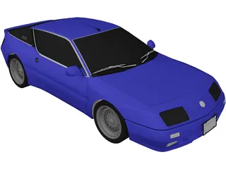 Renault Alpine (1990) 3D Model preview