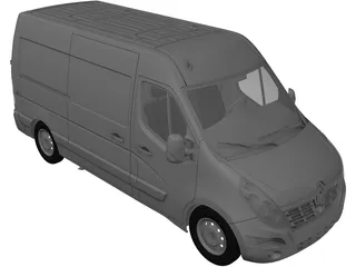 Renault Master (2017) 3D Model preview