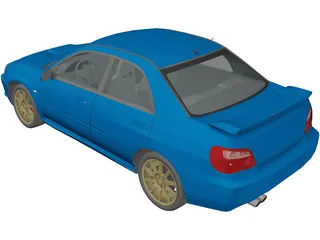 Subaru Impreza 3D Model preview