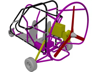 Powered Parachute 3D Model preview