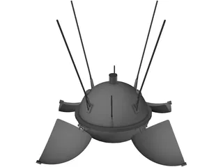 Luna 9 3D Model preview