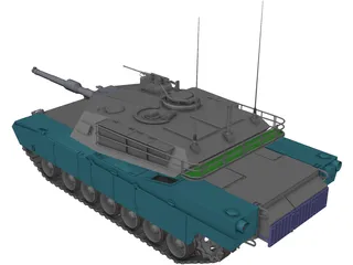 M1 Abrams 3D Model preview