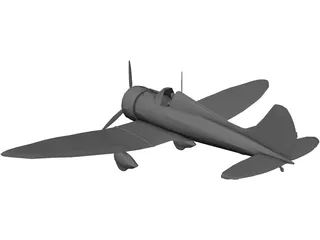 Mitsubishi A5M Claude 3D Model preview