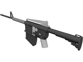 M4A1 Carbine 3D Model preview