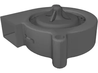 Radial Fan (57mm Pitch) 3D Model preview
