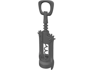 Cork Screw 3D Model preview