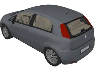 Fiat Punto 3D Model preview