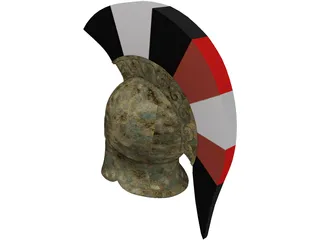Greek Helmet 3D Model preview
