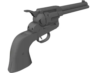Colt 45 Peacemaker (1873) 3D Model preview
