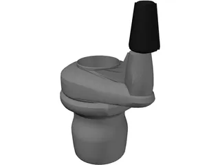 SRAM 7 Gripshift 3D Model preview