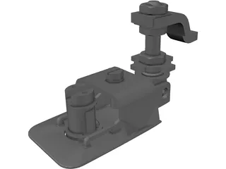 Door Latch 3D Model preview