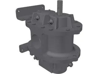 Roots Blower 3D Model preview