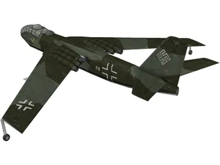 Junkers EF 132 3D Model preview