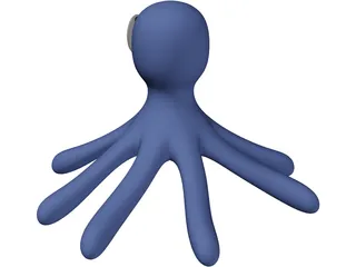 Cartoon Octopus 3D Model preview