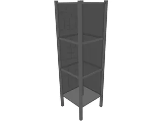 Japanese Lamp 3D Model preview